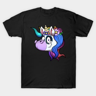 Day Of The Dead Unicorn T-Shirt